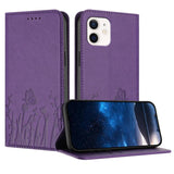 Tulips Butterfly Pattern Magnetic Vegan Leather Phone Case, For iPhone 12 mini, For iPhone 11 Pro Max, For iPhone 11, For iPhone 11 Pro