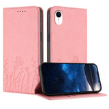 Tulips Butterfly Pattern Magnetic Vegan Leather Phone Case, For iPhone X / XS, For iPhone XS Max, For iPhone XR, For iPhone 8 Plus / 7 Plus