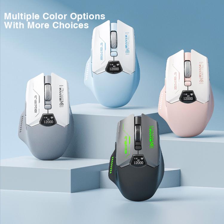 LINGBAO M8 Bluetooth Triple-mode Wireless Mouse with Intelligent Screen Display, M8 (Pink), M8 (Black)