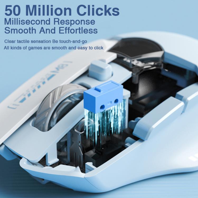 LINGBAO M8 Bluetooth Triple-mode Wireless Mouse with Intelligent Screen Display, M8 (Pink), M8 (Black)