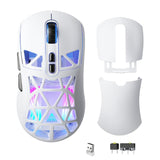 SOLAKAKA SM802 Ultra-light 2.4GHz + BT + Wired Tri-mode Wireless Mouse, SM802