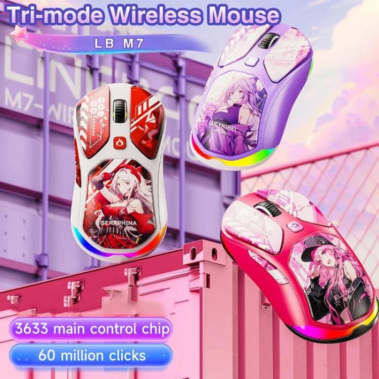 LINGBAO M7 IP Series Bluetooth 2.4G Wired Triple-Mode Wireless Mouse