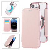 Ultra-thin Magnetic Plating Vegan Leather Phone Case, For iPhone 17 Pro Max, For iPhone 17 Pro, For iPhone 17, For iPhone Air, For iPhone 16e, For iPhone 16 Pro Max