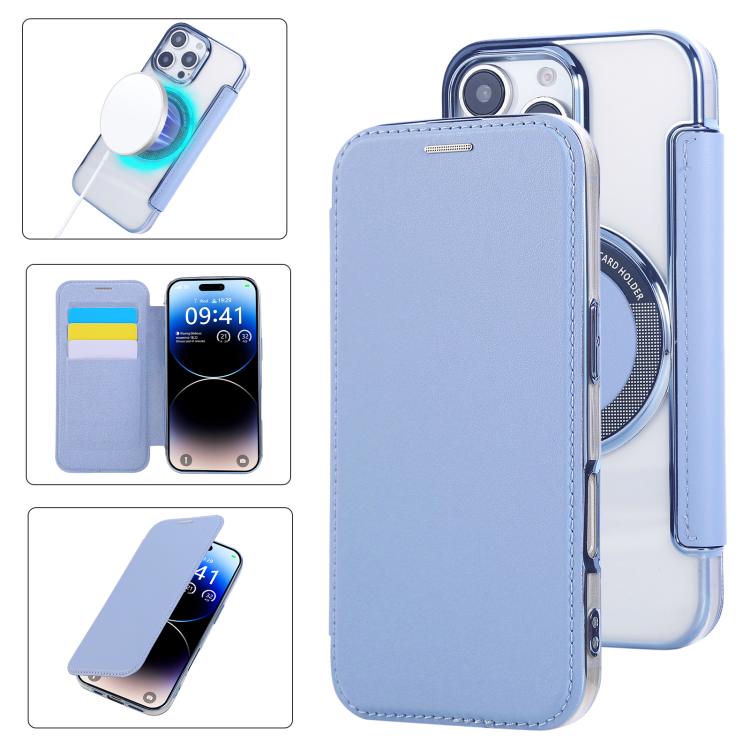Ultra-thin Magnetic Plating Vegan Leather Phone Case, For iPhone 16 Pro, For iPhone 16 Plus, For iPhone 16, For iPhone 15 Pro Max, For iPhone 15 Pro, For iPhone 15 Plus / 14 Plus