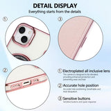 Ultra-thin Magnetic Plating Vegan Leather Phone Case, For iPhone 15, For iPhone 14 / 13, For iPhone 14 Pro, For iPhone 14 Pro Max, For iPhone 13 Pro Max, For iPhone 13 Pro