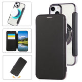 Ultra-thin Magnetic Plating Vegan Leather Phone Case, For iPhone 15, For iPhone 14 / 13, For iPhone 14 Pro, For iPhone 14 Pro Max, For iPhone 13 Pro Max, For iPhone 13 Pro