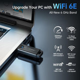 EDUP EP-AX1678 WiFi 6E USB Tri-band Mini Wireless Network Adapter, EP-AX1678