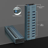 Onten 5308 USB3.2 Gen1 10 in 1 HUB Docking Station with Independent Button, US Plug, 5308