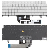 US Version Backlit Laptop Keyboard for Dell XPS 14 9440 / XPS 16 9640 0P66PH / 0DFRF5 2024, For Dell XPS 14 9440(White)
