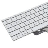For ASUS Vivobook Pro 16 K6502 K6602 ZC ZE US Version Backlit Laptop Keyboard, For ASUS Vivobook Pro 16(Silver)