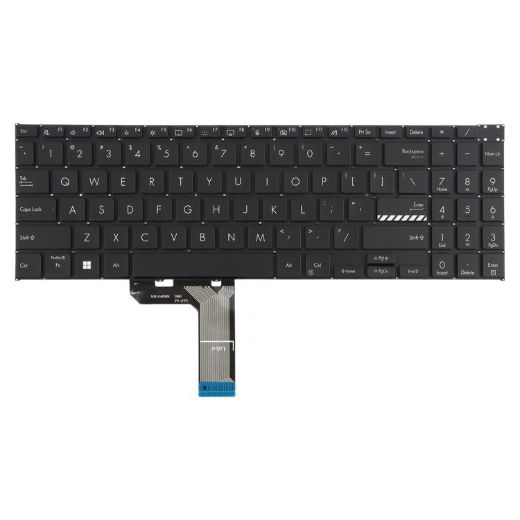 For ASUS Vivobook Pro 16 K6502 K6602 ZC ZE US Version Laptop Keyboard, For ASUS Vivobook Pro 16(Black)
