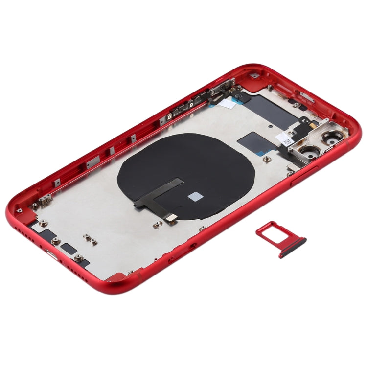 Battery Back Cover (with Side Keys & Card Tray & Power + Volume Flex Cable & Wireless Charging Module) for iPhone 11, For iPhone 11