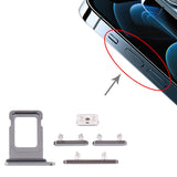 SIM Card Tray + Side Keys for iPhone 12 Pro, For iPhone 12 Pro (Single card)