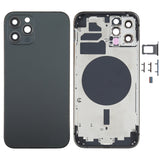 Back Housing Cover with SIM Card Tray & Side  Keys & Camera Lens for iPhone 12 Pro(Blue), For iPhone 12 Pro(with SIM Card Tray & Side Keys)