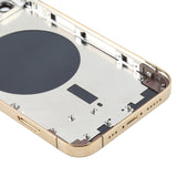 Back Housing Cover with SIM Card Tray & Side  Keys & Camera Lens for iPhone 12 Pro(Blue), For iPhone 12 Pro(with SIM Card Tray & Side Keys)