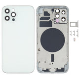 Back Housing Cover with SIM Card Tray & Side  Keys & Camera Lens for iPhone 12 Pro(Blue), For iPhone 12 Pro(with SIM Card Tray & Side Keys)