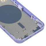 Back Housing Cover with SIM Card Tray & Side  Keys & Camera Lens for iPhone 12(White), Back Housing Cover for 12, For iPhone 12(with SIM Card Tray), For iPhone 12(with Card Tray)