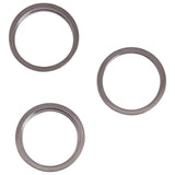 3 PCS Rear Camera Glass Lens Metal Outside Protector Hoop Ring for iPhone 13 Pro Max, For iPhone 13 Pro Max