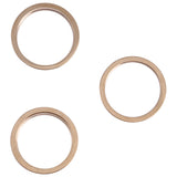 3 PCS Rear Camera Glass Lens Metal Outside Protector Hoop Ring for iPhone 13 Pro Max, For iPhone 13 Pro Max