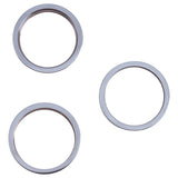 3 PCS Rear Camera Glass Lens Metal Outside Protector Hoop Ring for iPhone 13 Pro Max, For iPhone 13 Pro Max