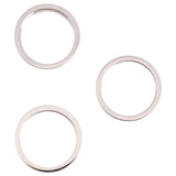 3 PCS Rear Camera Glass Lens Metal Outside Protector Hoop Ring for iPhone 13 Pro Max, For iPhone 13 Pro Max