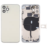 Battery Back Cover (with Side Keys & Card Tray & Power + Volume Flex Cable & Wireless Charging Module) for iPhone 11 Pro, For ip11 Pro, For iPhone11 Pro, For iPhone 11 Pro