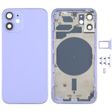 Back Housing Cover with SIM Card Tray & Side  Keys & Camera Lens for iPhone 12 mini(Green), For iPhone 12 mini, For iPhone 12 mini(Purple)