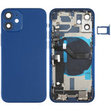 Battery Back Cover Assembly (with Side Keys & Speaker Ringer Buzzer & Motor & Camera Lens & Card Tray & Power Button + Volume Button + Charging Port & Wireless Charging Module) for iPhone 12 Mini, For iPhone 12 Mini (Assembly)