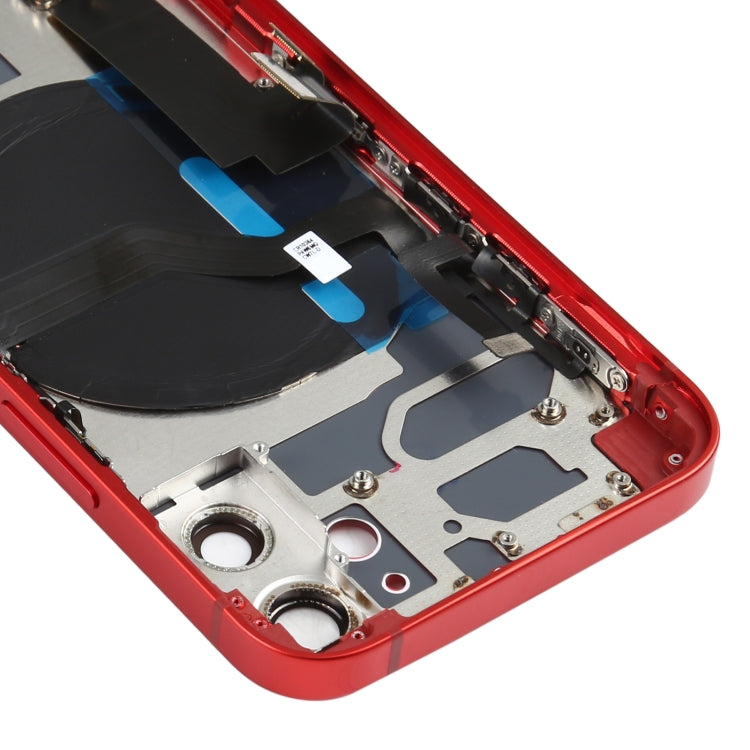 Battery Back Cover Assembly (with Side Keys & Speaker Ringer Buzzer & Motor & Camera Lens & Card Tray & Power Button + Volume Button + Charging Port & Wireless Charging Module) for iPhone 12 Mini, For iPhone 12 Mini (Assembly)