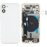 Battery Back Cover Assembly (with Side Keys & Speaker Ringer Buzzer & Motor & Camera Lens & Card Tray & Power Button + Volume Button + Charging Port & Wireless Charging Module) for iPhone 12 Mini, For iPhone 12 Mini (Assembly)