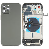 Battery Back Cover Assembly (with Side Keys & Speaker Ringer Buzzer & Motor & Camera Lens & Card Tray & Power Button + Volume Button + Charging Port & Wireless Charging Module) for iPhone 12 Pro Max, For iPhone 12 Pro Max(Assembly)