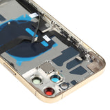 Battery Back Cover Assembly (with Side Keys & Speaker Ringer Buzzer & Motor & Camera Lens & Card Tray & Power Button + Volume Button + Charging Port & Wireless Charging Module) for iPhone 12 Pro Max, For iPhone 12 Pro Max(Assembly)