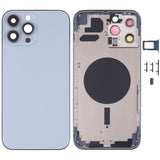 Back Housing Cover with SIM Card Tray & Side  Keys & Camera Lens for iPhone 13 Pro Max, For iPhone 13 Pro Max(with SIM Card Tray), For iPhone 13 Pro Max (with SIM Card Tray), For iPhone 13 Pro Max