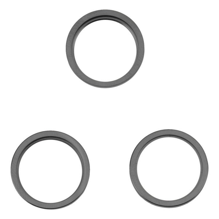 For iPhone 14 Pro 3PCS Rear Camera Glass Lens Metal Outside Protector Hoop Ring, For iPhone 14 Pro