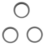 For iPhone 14 Pro 3PCS Rear Camera Glass Lens Metal Outside Protector Hoop Ring, For iPhone 14 Pro