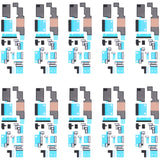 For iPhone 14 10pcs Mainboard Sponge Foam Pads + Heat Sink Graphite Sticker, For iPhone 14