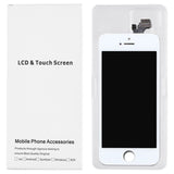 50 PCS Cardboard Packaging White Box for iPhone 5 LCD Screen, Packaging Box for i5
