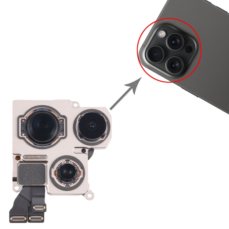 For iPhone 15 Pro Back Facing Camera, For iPhone 15 Pro