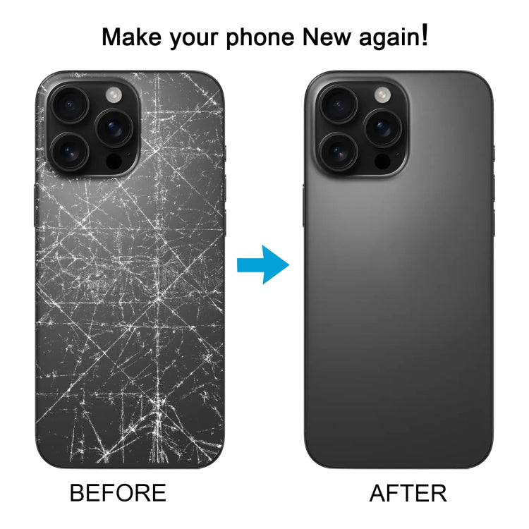 For iPhone 16 Pro Max Glass Original Battery Back Cover with Camera Lens Cover