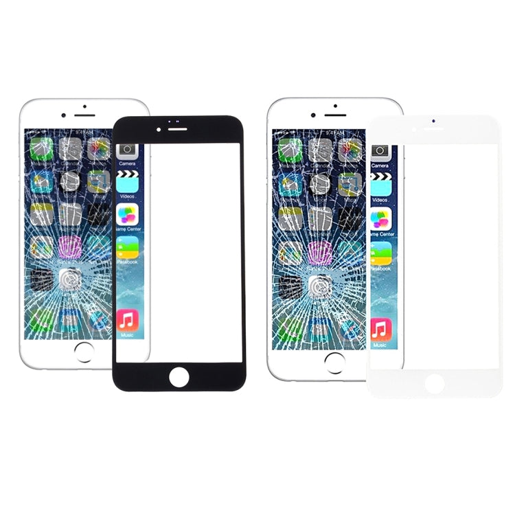 5 PCS Black + 5 PCS White for iPhone 6s & 6 Front Screen Outer Glass Lens, 5 Black 5 White for i6s