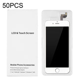 50 PCS Cardboard Packaging White Box for iPhone 6s & 6 LCD Screen, 6s & 6 Packing Box