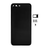 6 in 1 for iPhone 7 Plus (Back Cover + Card Tray + Volume Control Key + Power Button + Mute Switch Vibrator Key + Sign) Full Assembly Housing Cover (Jet Black), For iPhone 7 Plus Jet Black