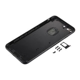 6 in 1 for iPhone 7 Plus (Back Cover + Card Tray + Volume Control Key + Power Button + Mute Switch Vibrator Key + Sign) Full Assembly Housing Cover (Jet Black), For iPhone 7 Plus Jet Black