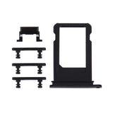Card Tray + Volume Control Key + Power Button + Mute Switch Vibrator Key for iPhone 7 Plus, For iPhone 7 Plus