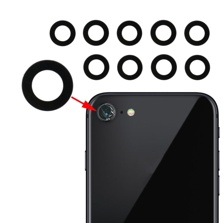 10 PCS Back Camera Lens for iPhone 8, For iPhone 8 (10PCS)