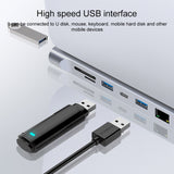 11 in 1 RJ45 + 87W PD + SD/TF + USBx3+ HDMI + VGA + 3.5mm AUX to Type-C HUB Adapter, 11 in 1