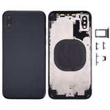 Back Housing Cover with SIM Card Tray & Side keys for iPhone X, For iPhone X(with SIM Card Tray), For iPhone X with Side keys, For iPhone X with Camera Lens