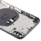 Battery Back Cover Assembly with Side Keys & Wireless Charging Module & Volume Button Flex Cable & Card Tray for iPhone X, For iPhone X (Charging Module), For iPhone X  (Full Assembly)