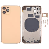 Back Housing Cover with SIM Card Tray & Side keys & Camera Lens for iPhone 11 Pro, For iPhone 11 Pro (with Camera Lens), For iPhone 11 Pro (Camera Lens)