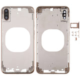 Transparent Battery Back Cover with Camera Lens Frame & SIM Card Tray & Side Keys for iPhone XS Max, For iPhone XS Max(Transparent), For iPhone XS Max(Transparent Back)